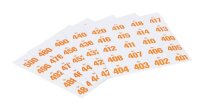 WOLF & APPENZELLER Klebenummern Zahlen, orange 20,0 x...