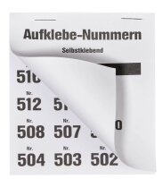 WOLF & APPENZELLER Klebenummern verschiedene Zahlen,...