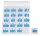 WOLF & APPENZELLER Klebenummern Zahlen, blau 20,0 x 24,0 mm, 100 Etiketten