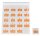 WOLF & APPENZELLER Klebenummern Zahlen, orange 20,0 x 24,0 mm, 100 Etiketten