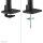 Neomounts Monitor-Halterung DS75S-950BL2 NEXT One schwarz für 2 Monitore, Tischbohrung, Tischklemme