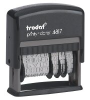 trodat Datumstempel mit Text printy dater 4817 selbstfärbend schwarz ohne Logo, 1 St.