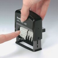 trodat Datumstempel mit Text printy dater 4817 selbstfärbend schwarz ohne Logo, 1 St.