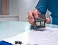 trodat Datumstempel mit Text printy dater 4817 selbstfärbend schwarz ohne Logo, 1 St.