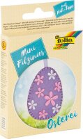 folia Nähset Mini Filzinies Osterei mehrfarbig