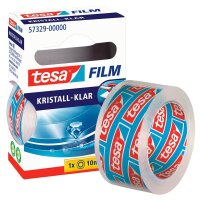 tesa KRISTALL-KLAR Klebefilm transparent 19,0 mm x 10,0 m...
