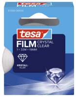 tesa KRISTALL-KLAR Klebefilm transparent 19,0 mm x 33,0 m 1 Rolle