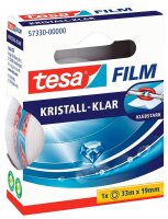 tesa KRISTALL-KLAR Klebefilm transparent 19,0 mm x 33,0 m...