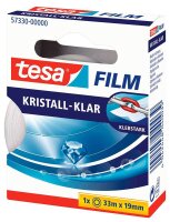 tesa KRISTALL-KLAR Klebefilm transparent 19,0 mm x 33,0 m 1 Rolle