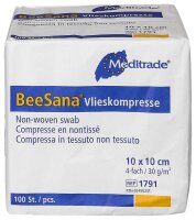 Meditrade® Vlies-Kompressen BeeSana® 1791 weiß 10,0 x 10,0 cm, 100 St.