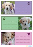 HERMA Schuletiketten 5529 Hunde, 9 Etiketten