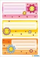 HERMA Schuletiketten 5593 Blume, 9 Etiketten