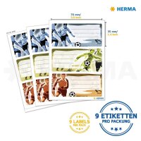 HERMA Schuletiketten 5598 Fußball, 9 Etiketten