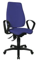Topstar Bürostuhl Body Balance 450, BAK450BT26 Stoff blau, Gestell schwarz