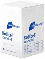 Meditrade® Ärztekrepp ROLLICEL® 2-lagig weiß 59,0 cm x 50,0 m, 9 Rollen