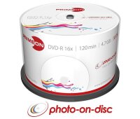 PRIMEON DVD-R 4,7 GB bedruckbar, 50 St.