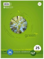 Ursus® Collegeblock green Lineatur 25 liniert DIN A4...