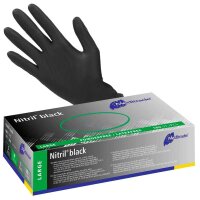 Meditrade® unisex Einmalhandschuhe Nitril® black...