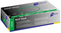 Meditrade® unisex Einmalhandschuhe Nitril® black...