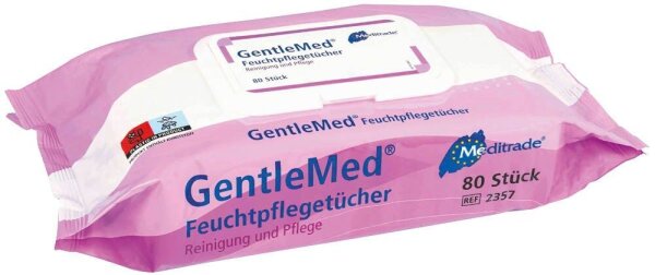 Meditrade® Feuchttücher Gentle Med® 1-lagig weiß, 80 St.