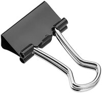 MAUL Foldbackklammern schwarz 1,3 cm, 12 St.