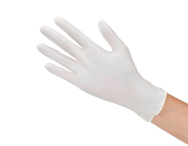 Meditrade® unisex Einmalhandschuhe Nitril® 3000 weiß Größe M, 100 St.