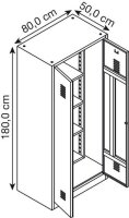 Gürkan Putzmittelschrank 104528 lichtgrau,...