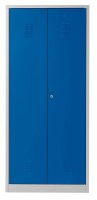 Gürkan Putzmittelschrank 104528 lichtgrau, enzianblau 4 Fachböden 80,0 x 50,0 x 180,0 cm, aufgebaut, 1 St.