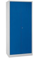 Gürkan Putzmittelschrank 104528 lichtgrau, enzianblau 4 Fachböden 80,0 x 50,0 x 180,0 cm, aufgebaut, 1 St.