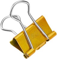 MAUL Foldbackklammern gold 1,9 cm, 12 St.
