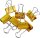 MAUL Foldbackklammern gold 1,9 cm, 12 St.