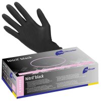 Meditrade® unisex Einmalhandschuhe Nitril® black...