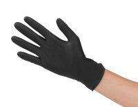 Meditrade® unisex Einmalhandschuhe Nitril® black schwarz Größe XL, 100 St.