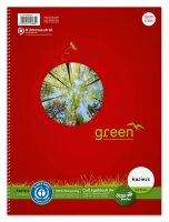 Ursus® Collegeblock green Kleinformat Lineatur 5...