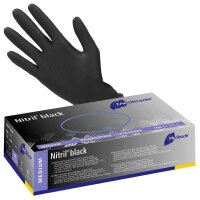 Meditrade® unisex Einmalhandschuhe Nitril® black...