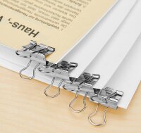 MAUL Foldbackklammern silber 1,9 cm, 12 St.