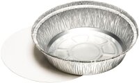 STARPAK Aluschalen mit Deckel silber 1000 ml, 25 St.