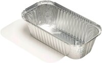 STARPAK Aluschalen mit Deckel silber 1500 ml, 25 St.