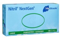Meditrade® unisex Einmalhandschuhe Nitril® NextGen® blau Größe L, 100 St.