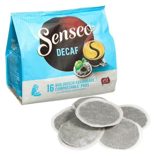 Senseo DECAF Kaffeepads, Arabica- und Robustabohnen 16 St.