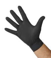 Industrade® unisex Einmalhandschuhe Nitril® StellarGrip Black schwarz Größe XL, 50 St.