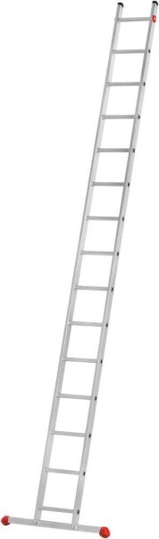 Hailo Anlegeleiter S60 ProfiStep uno silber 15 Sprossen, H: 423,0 cm