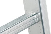 Hailo Anlegeleiter S60 ProfiStep uno silber 15 Sprossen, H: 423,0 cm