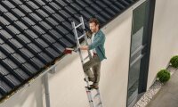 Hailo Anlegeleiter S60 ProfiStep uno silber 15 Sprossen, H: 423,0 cm