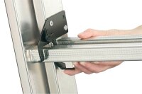 Hailo Anlegeleiter S60 ProfiStep uno silber 18 Sprossen, H: 507,0 cm