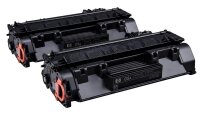 HP 05A (CE505D) schwarz Tonerkartuschen, 2er-Set