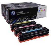 HP 131A (U0SL1AM) cyan, magenta, gelb Tonerkartuschen,...