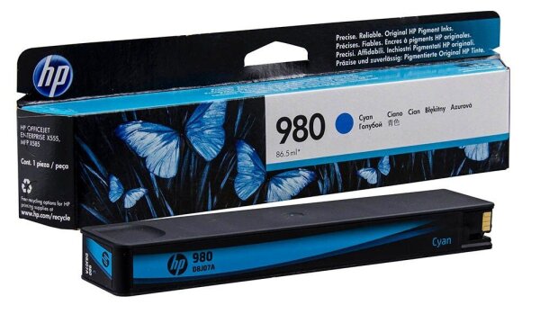 HP 980(D8JO7A) cyan Druckerpatrone