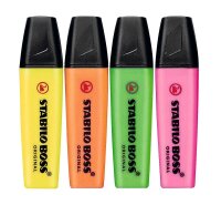 STABILO BOSS ORIGINAL Textmarker farbsortiert, 4 St.