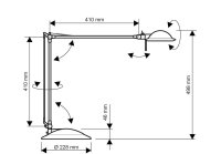 MAUL MAULbusiness LED Schreibtischlampe silber 8,6 W